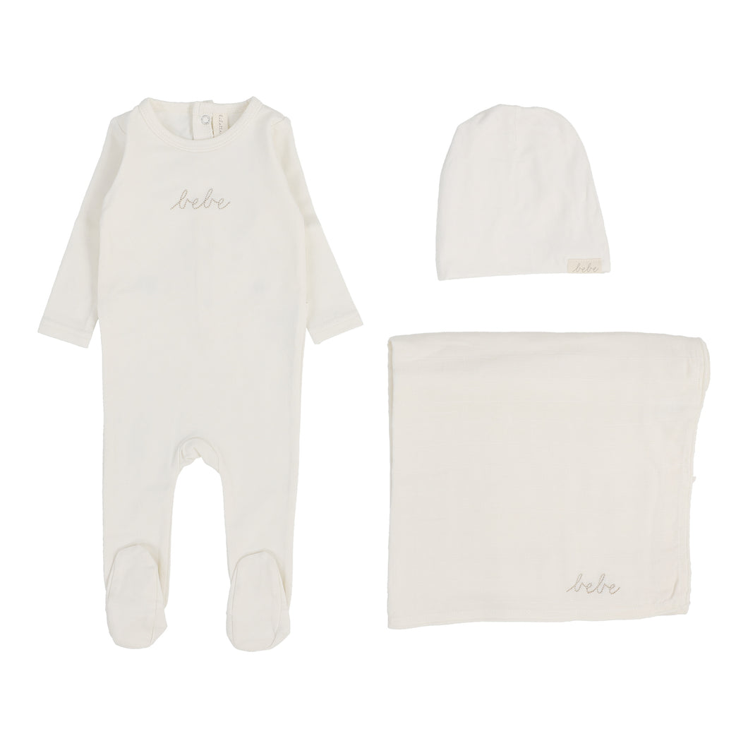 Take me home bebe layette set - Oat