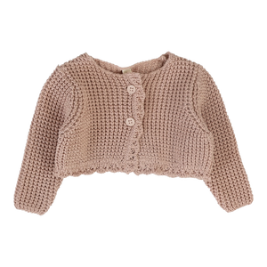 Chunky knit shrug - Dusty pink