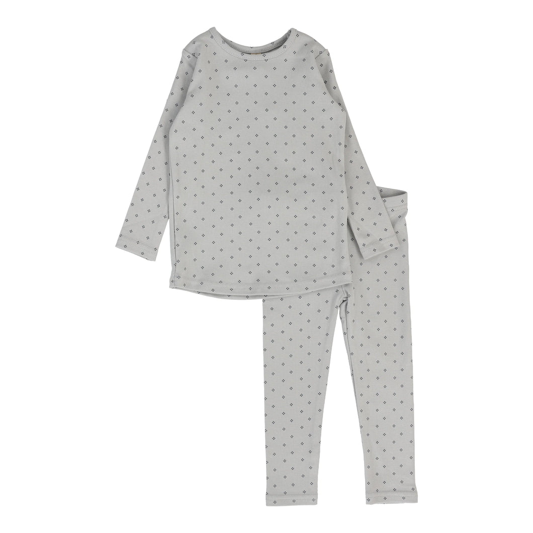 Diamond dot 2 pc set - Pale blue