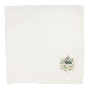 French terry print layette set - Winter white/doll house