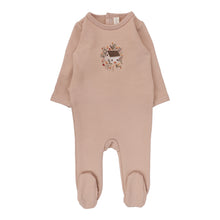 Load image into Gallery viewer, French terry print footie - Pink
