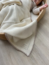 Load image into Gallery viewer, Oat Cream Knitted Cotton Blanket

