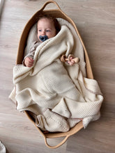 Load image into Gallery viewer, Oat Cream Knitted Cotton Blanket
