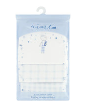 Load image into Gallery viewer, Aime&#39;s boys gingham sleeveless undershirts
