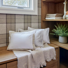 Load image into Gallery viewer, Domani Waffle Muslin Cream Baby Blanket
