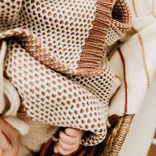 Load image into Gallery viewer, Domani Home - Honeycomb Blush Baby Blanket
