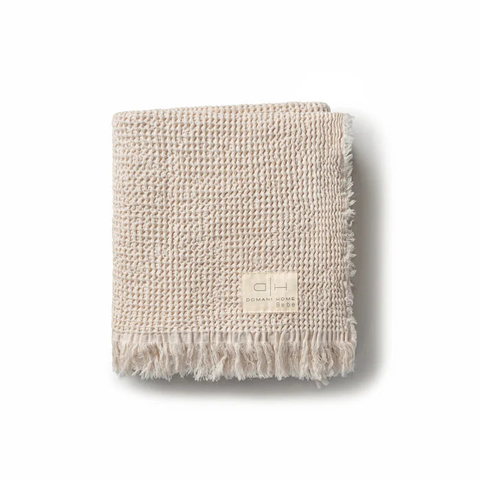 Domani Waffle Muslin Cream Baby Blanket