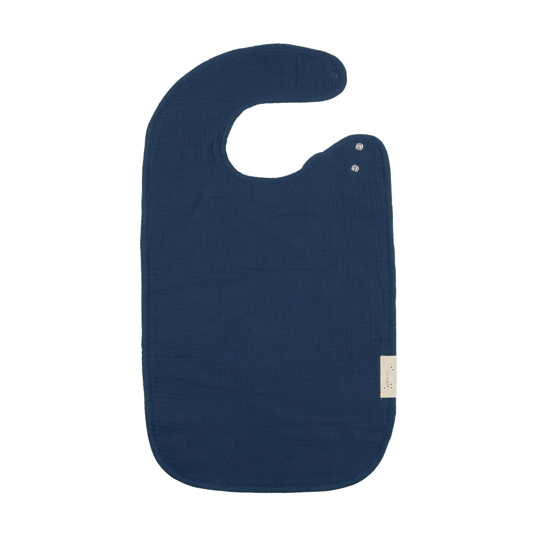 Toddler plus bib - denim blue