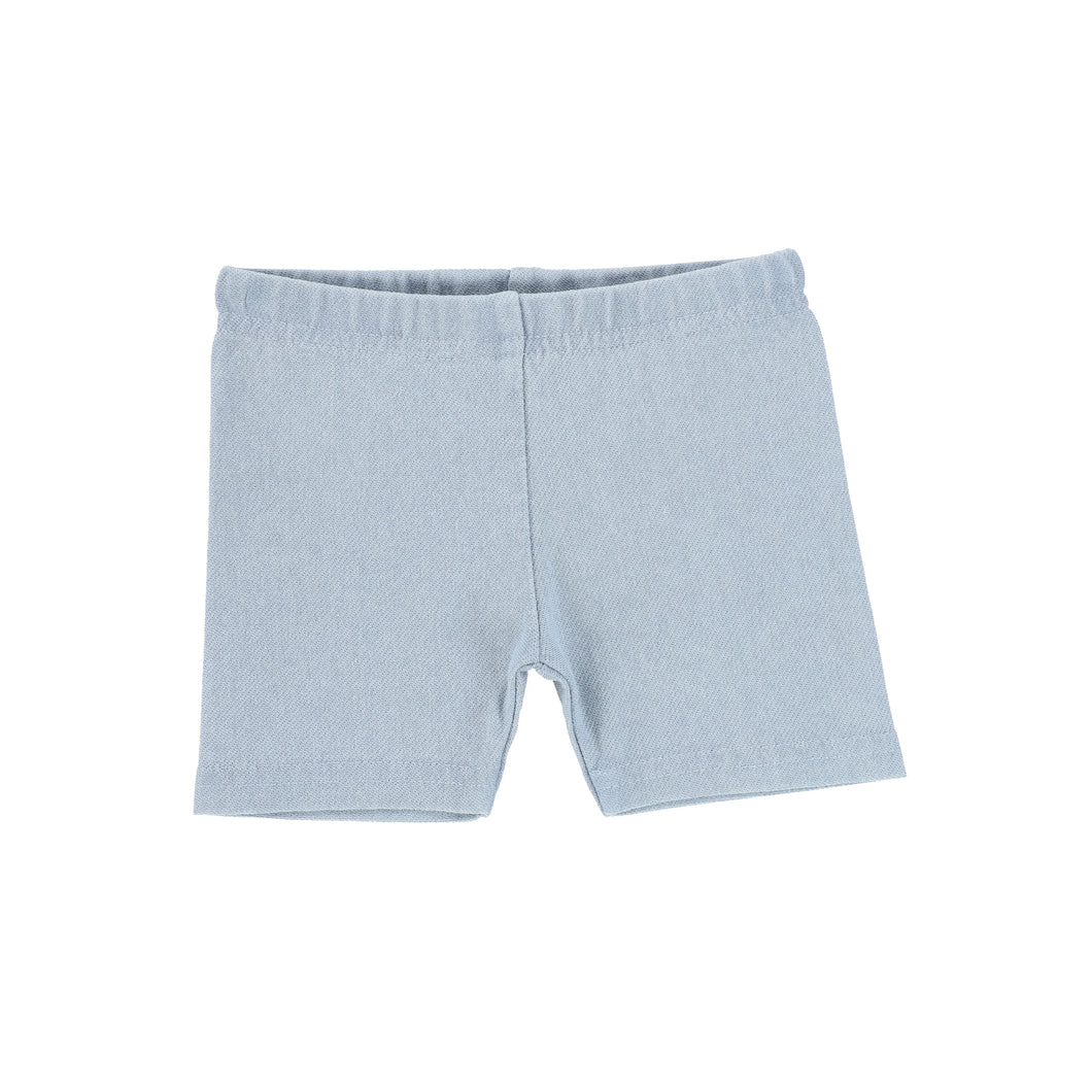 Jean biker shorts - chambray