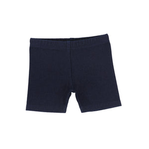 Jean biker shorts - dark jean