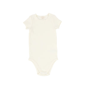 Short sleeve onesie - ivory