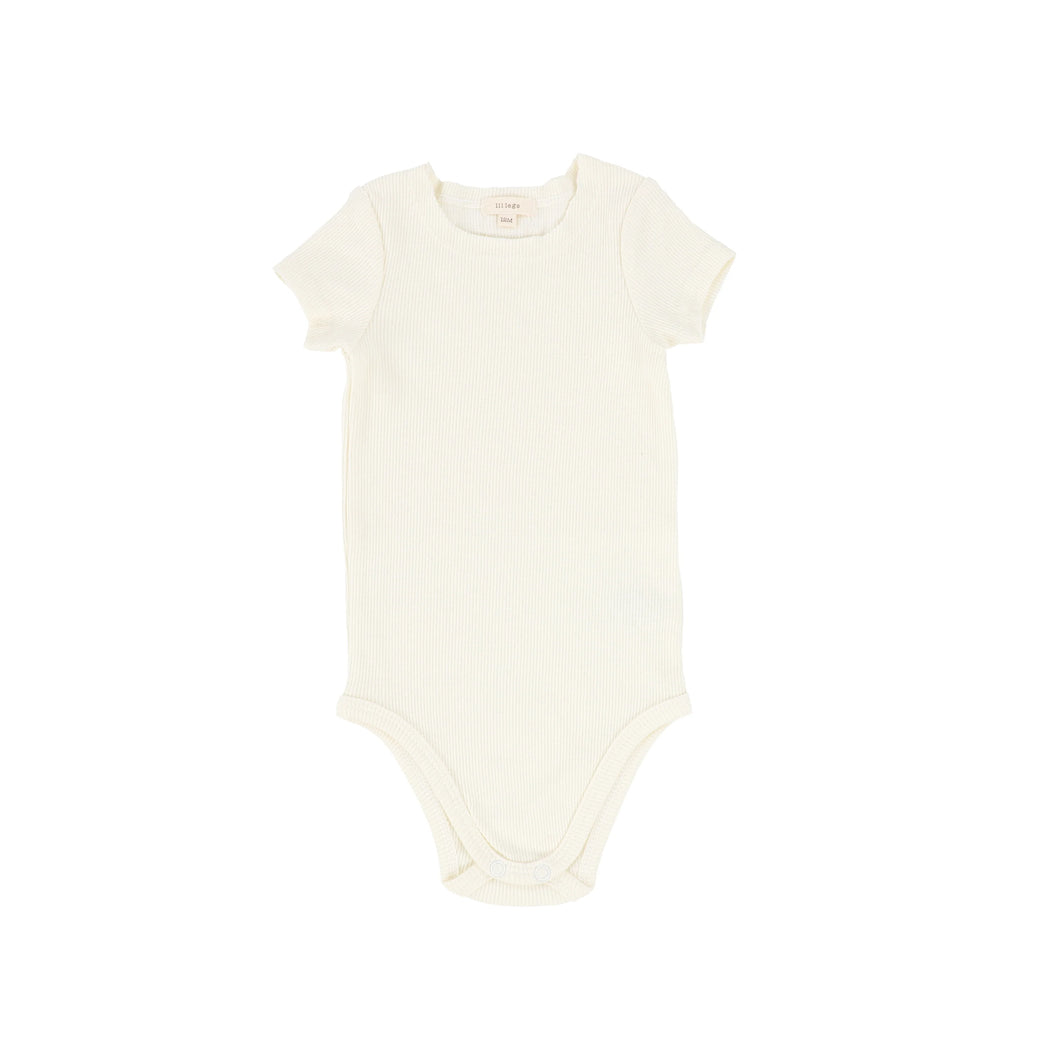 Short sleeve onesie - ivory