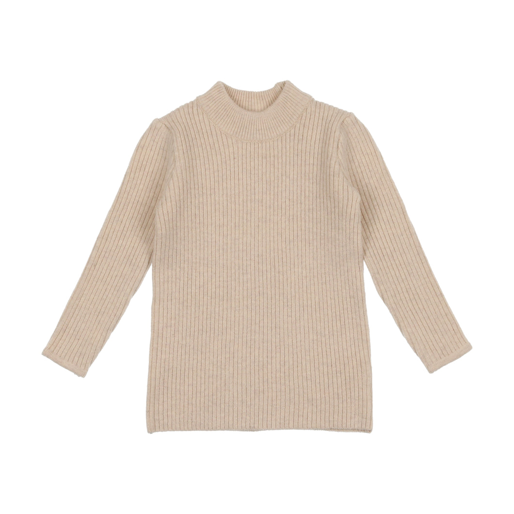 Knit mock neck - Ecru