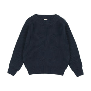 Chunky knit sweater - Navy