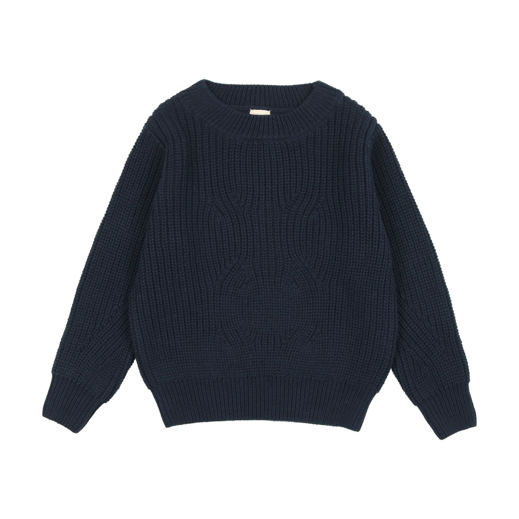 Chunky knit sweater - Navy