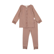 Load image into Gallery viewer, Velour trim lounge set - Mauve
