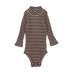 Stripe mockneck onesie - Multicolor
