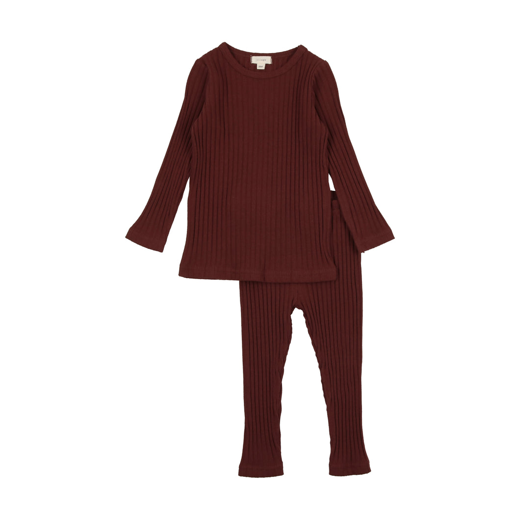 The rib set - Burgundy