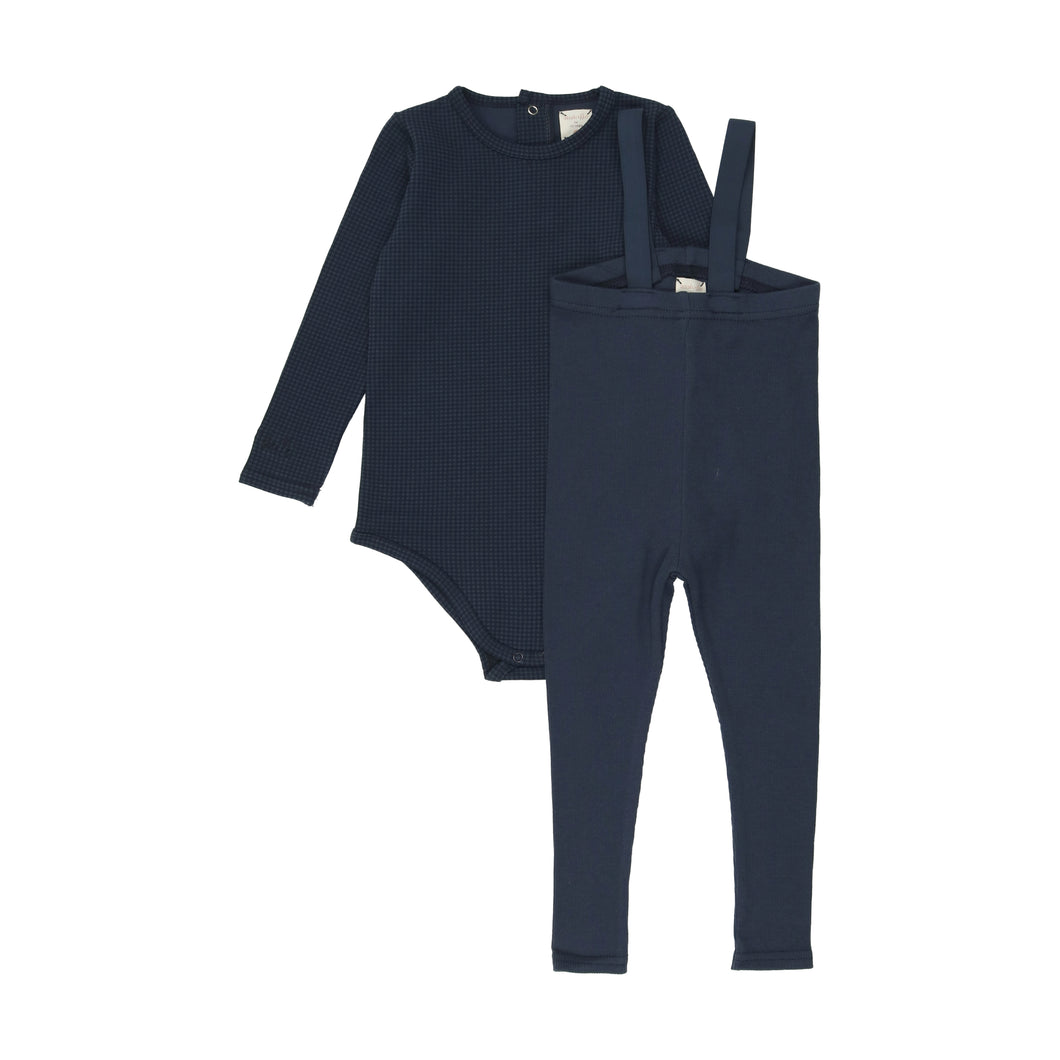 Tiny check set - Blue