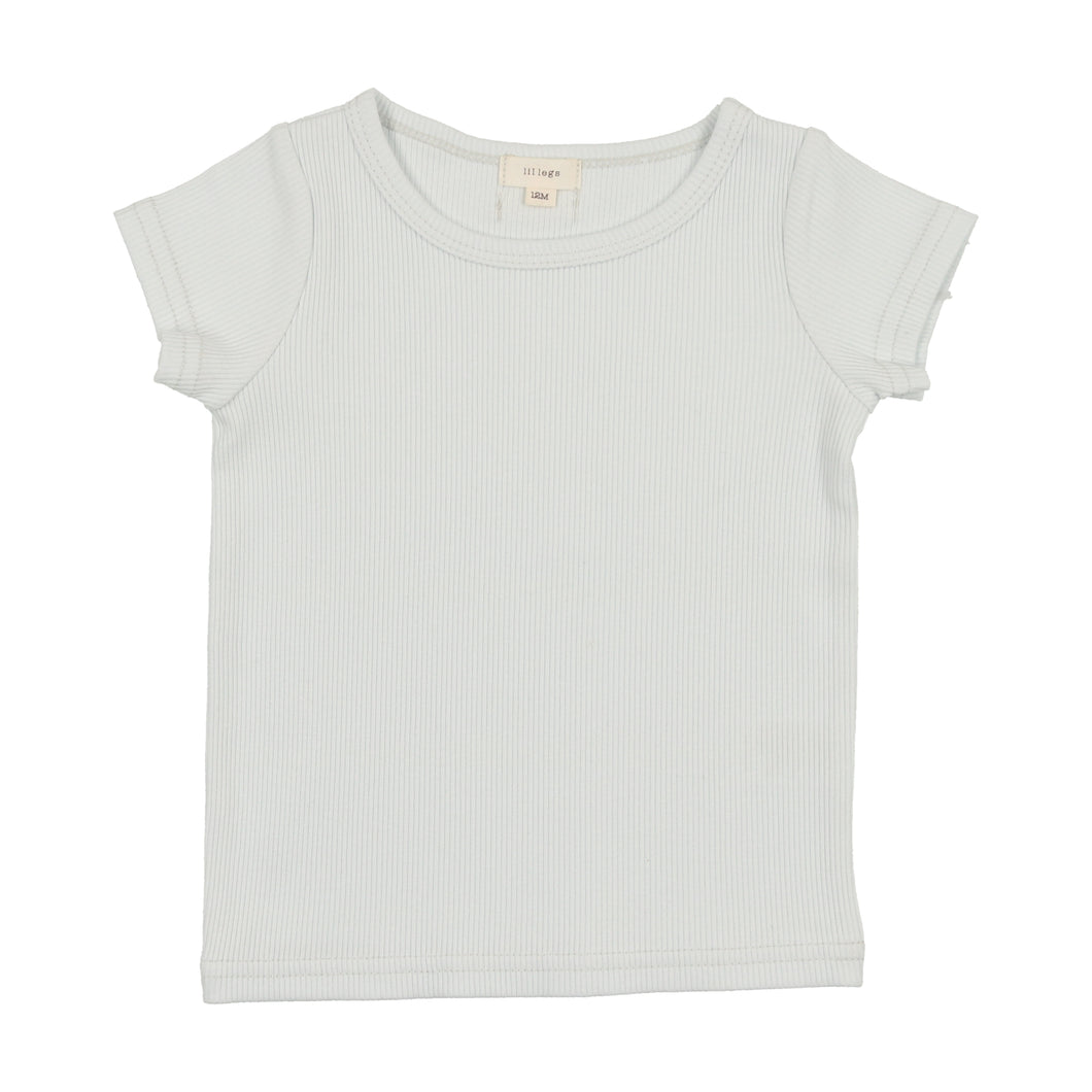 Ribbed tee short sleeve - pure white