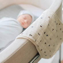 Load image into Gallery viewer, 3- pack muslin burp cloths - Nautical blue
