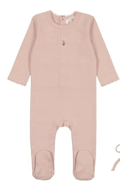 Hot air balloon footie - Pink