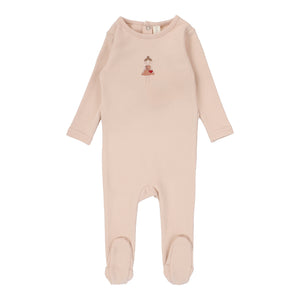 Doll footie - pink