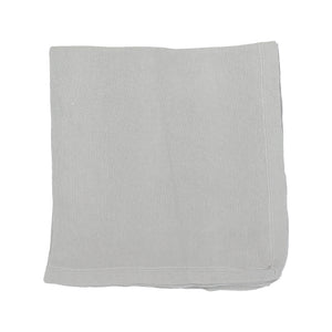 Knit wrap sleeveless layette set - soft blue