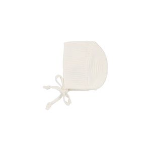 Chunky knit bonnet - Winter white