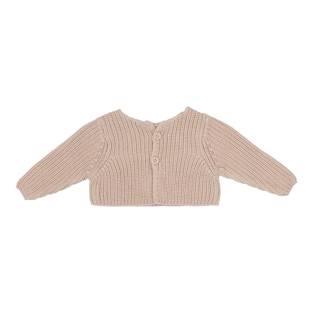 Chunky knit shrug - Blush
