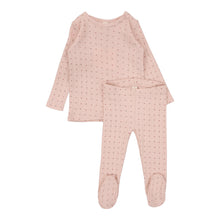 Load image into Gallery viewer, Linear print long sleeve set - shell pink
