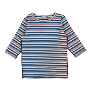 Basic girl tee 3/4 sleeve tee - Multistripe