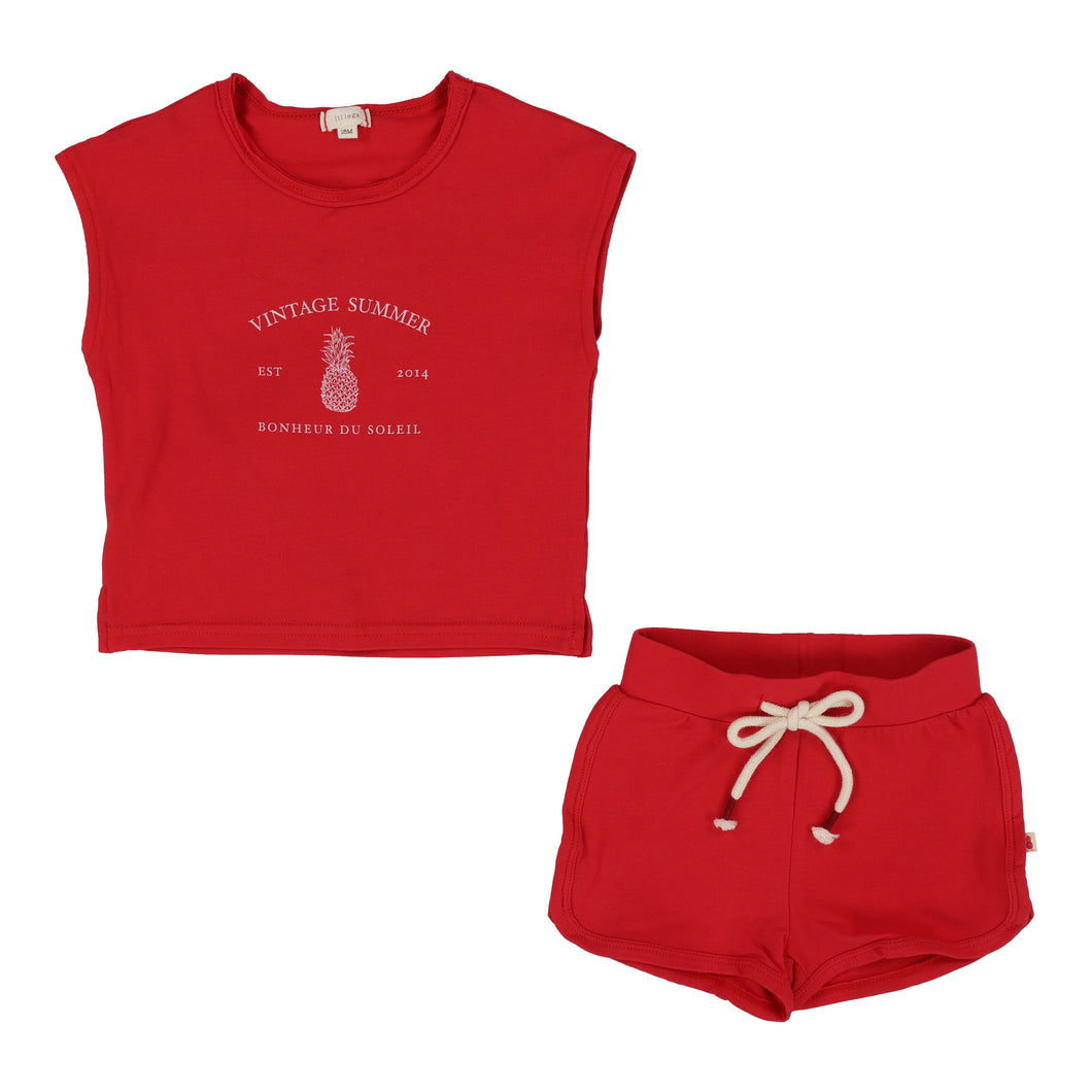 Bloomer set - Red