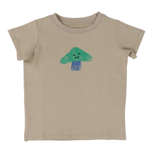 Mushroom tee and bloomer set - Taupe