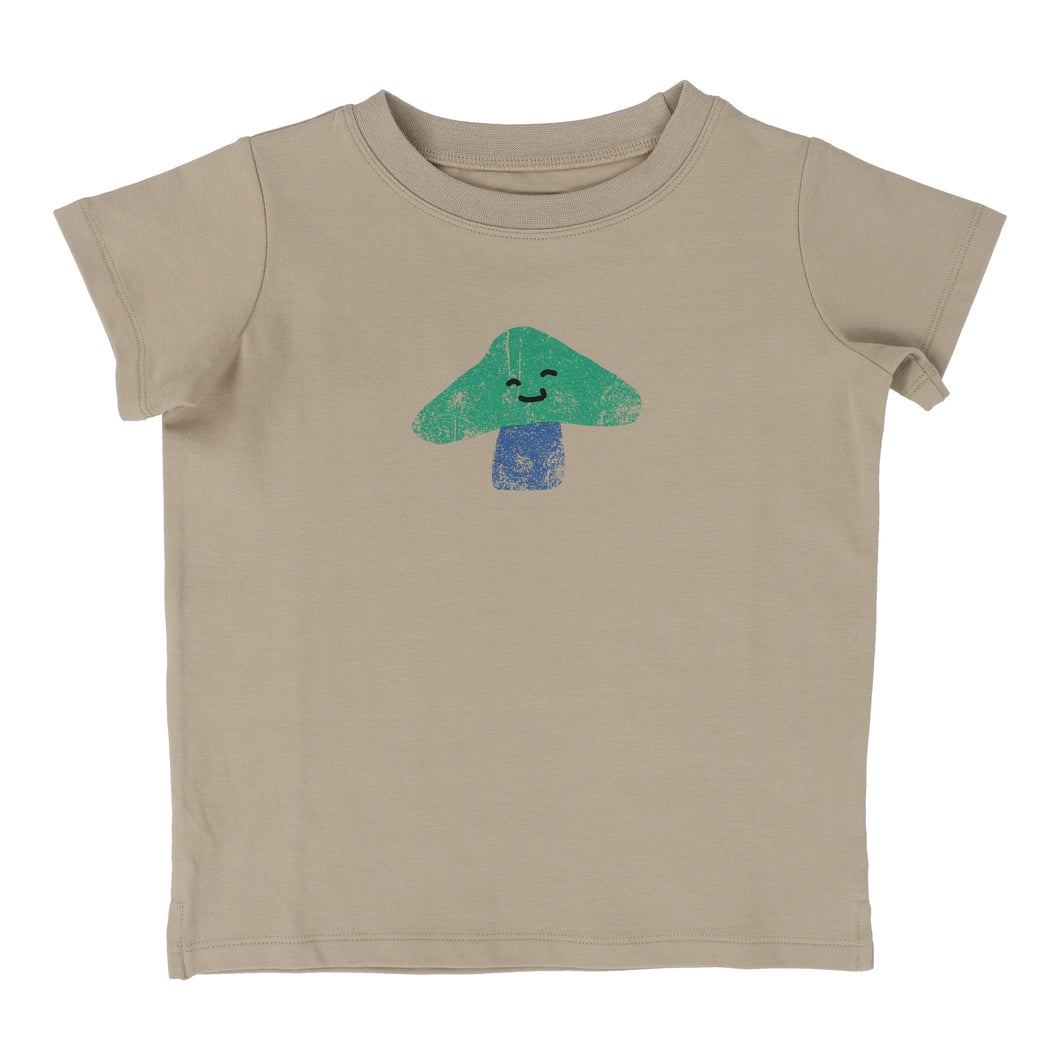 Mushroom tee and bloomer set - Taupe