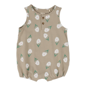 Flower romper - Taupe