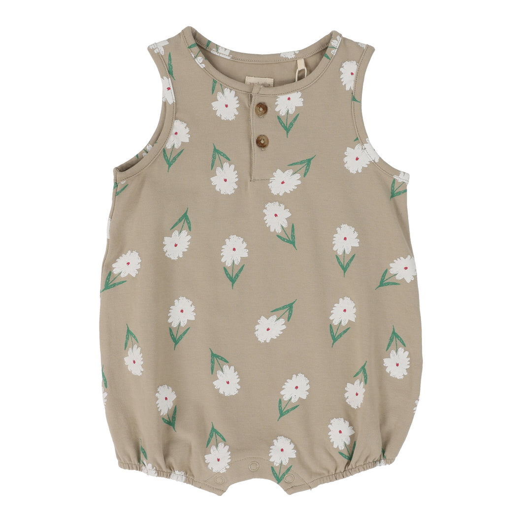 Flower romper - Taupe