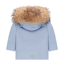 Load image into Gallery viewer, Powder blue big pocket coat
