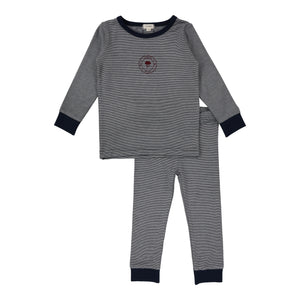 Striped lounge set - Navy