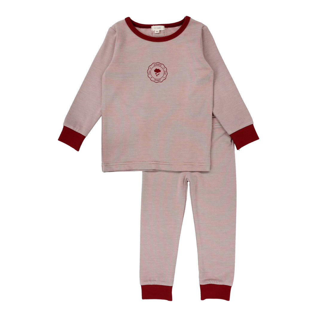 Striped lounge set - Rosewood