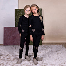 Load image into Gallery viewer, Animal print heart patch loungewear set
