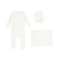 Load image into Gallery viewer, Ivory classic ribbed layette set
