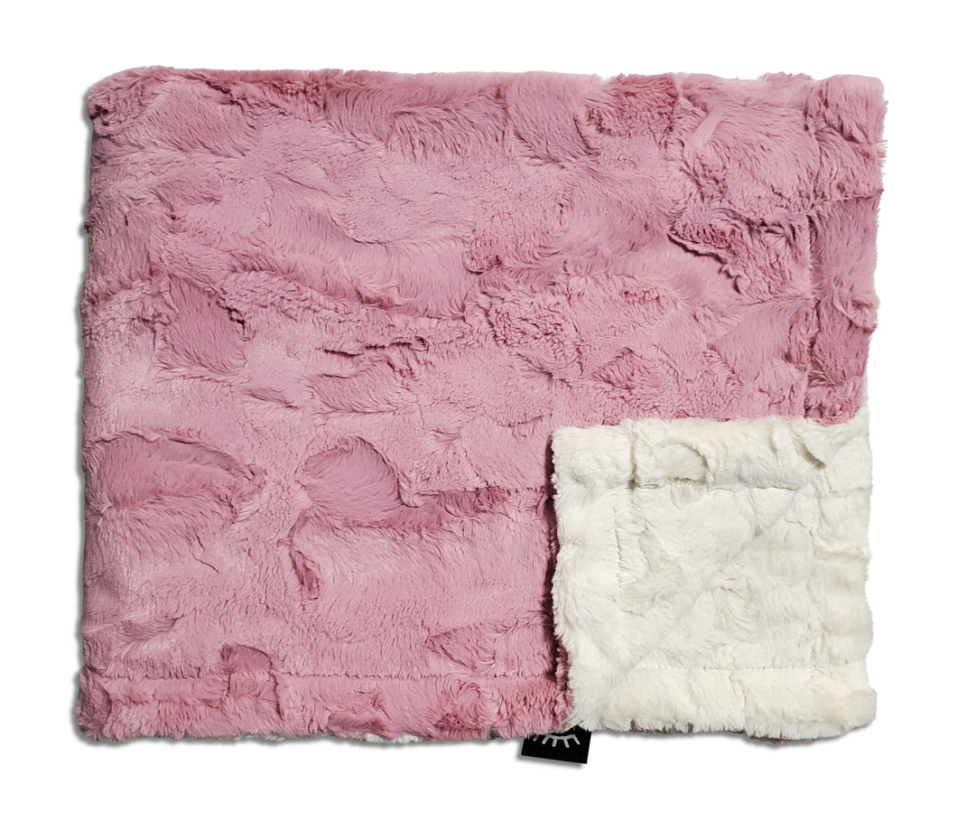 Rosewater and cream super soft cozy blanket