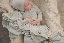 Load image into Gallery viewer, Clover printed wrapover layette set
