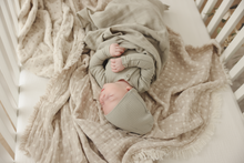 Load image into Gallery viewer, Sage season&#39;s pallette rib footie and beanie
