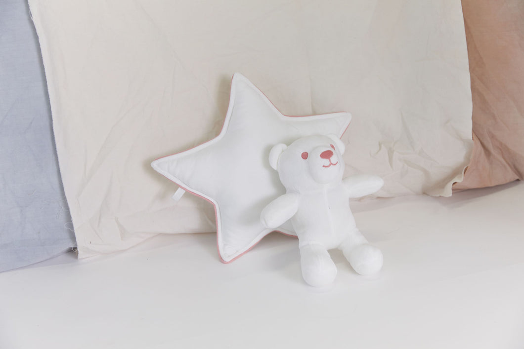 Pink velour teddy