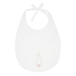 Pink bunny bib