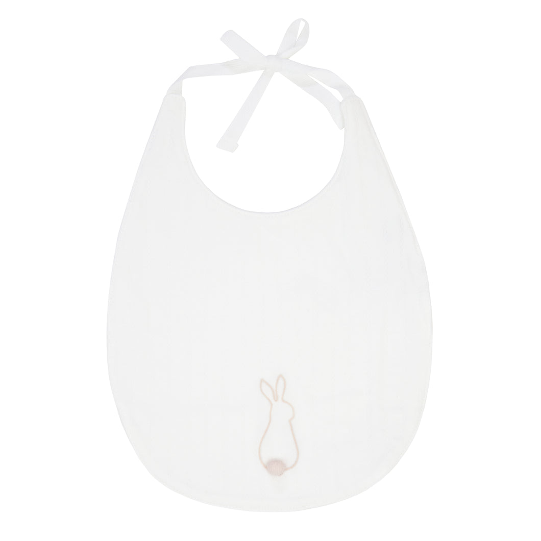 Pink bunny bib