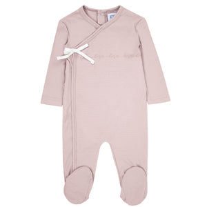 Pink love wrap footie