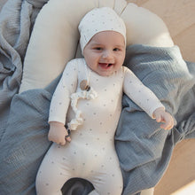 Load image into Gallery viewer, White cluster dot paci clip
